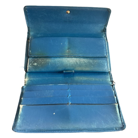 Louis Vuitton Blue Epi Long Wallet - Picture 5 of 11